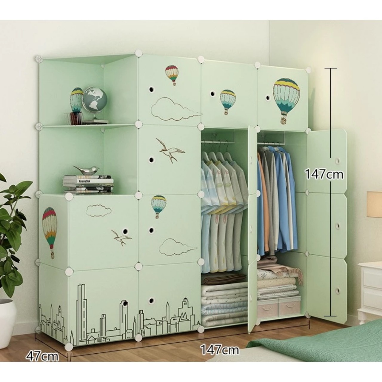 Tủ nhựa ghép 16 ngăn-14n2x