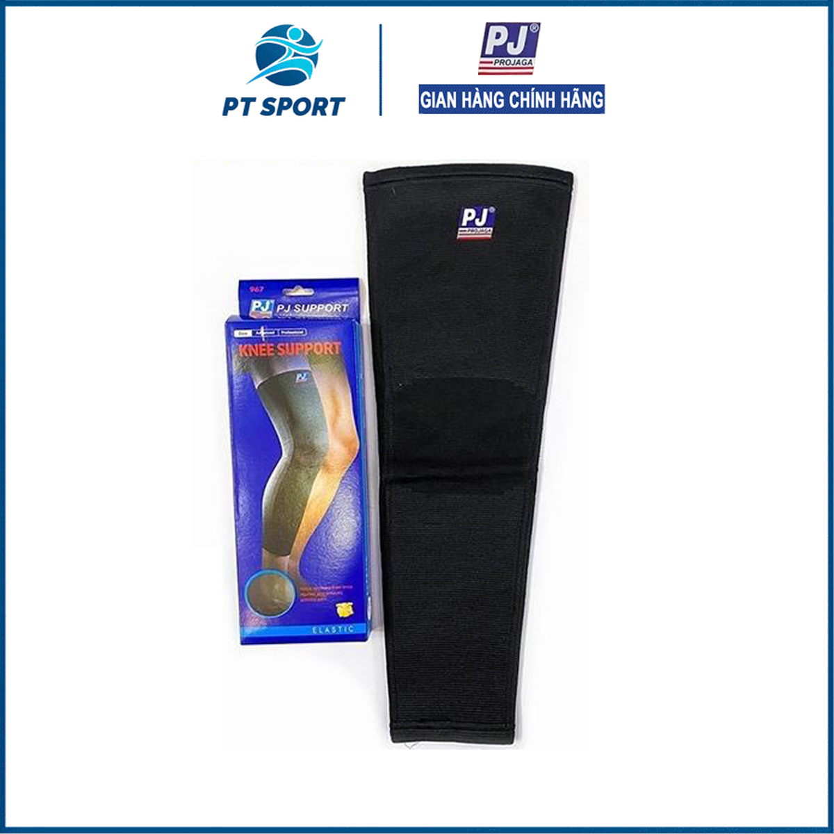 Bó Gối Cao Cấp PJ 967 dài Chính hãng  Xỏ, bó Gối Bảo Vệ Đầu Gối Cho Hoạt Động Thể Thao đá bóng, bóng chuyền, cầu lông