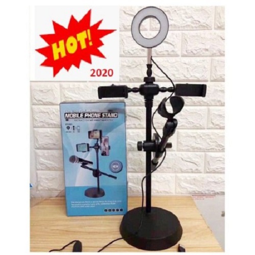 Đèn livestream chuyên nghiệp 4in1, bộ giá đỡ live stream có đèn led chuyên chụp hình livestream, dụng cụ hỗ trợ live stream phát trực tiếp bán hàng, dụng cụ hỗ trợ livestream với đèn 3 chế độ, nhỏ gọn, tiện lợi .