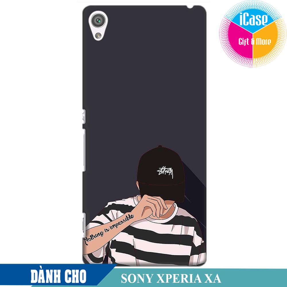 Ốp lưng nhựa dẻo dành cho Sony Xperia XA in hình Girl