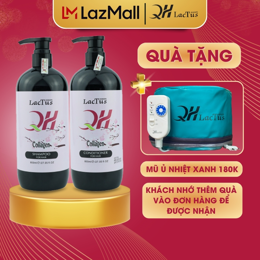 Dầu gội xả Lactus season ngăn rụng tóc, giảm gàu, dầu thừa và bã nhờn QH Lactus season 800ml