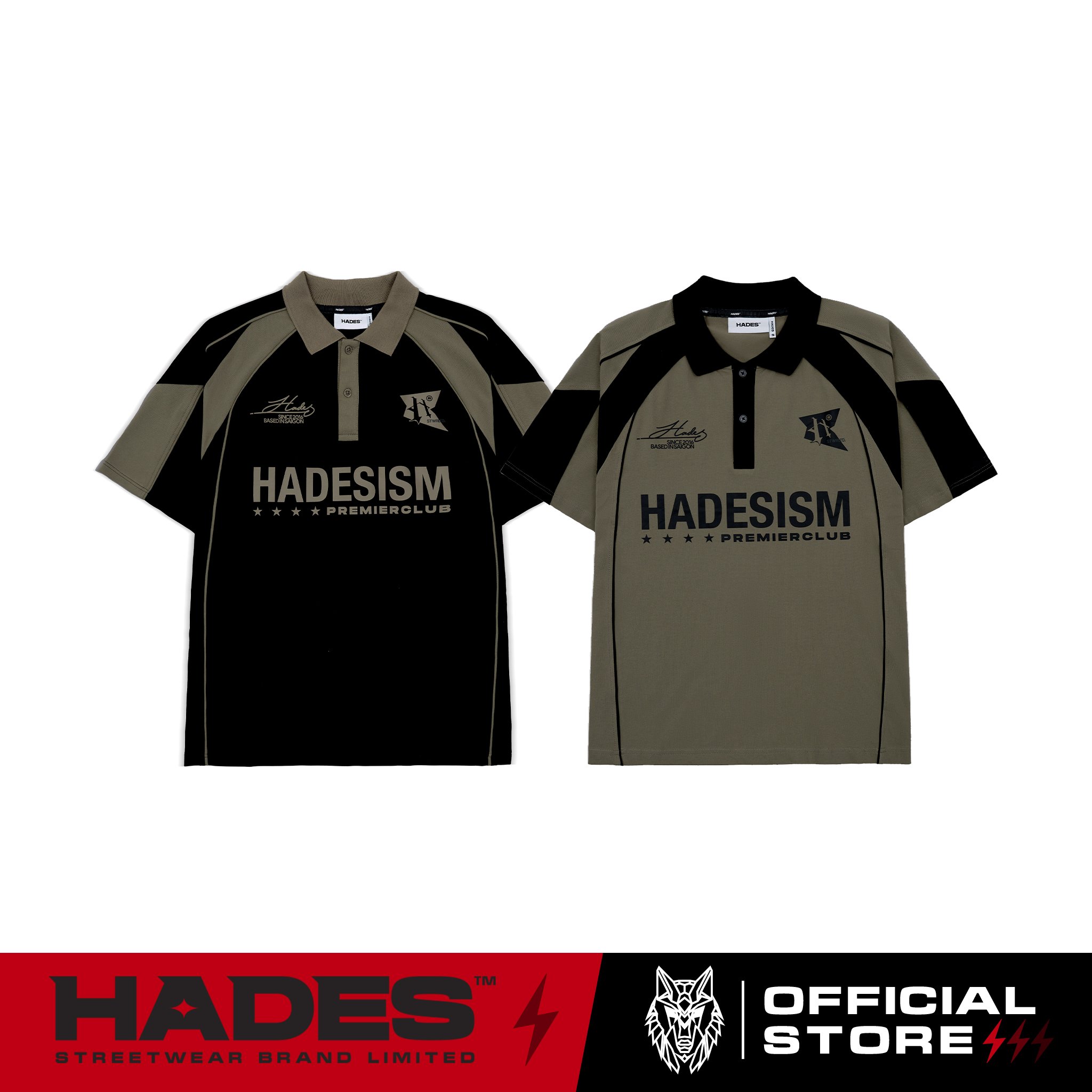 Áo polo unisex thun cá sấu spikes sport jersey polo - hades brand chính hãng