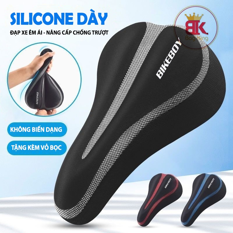 Bọc yên xe đạp thể thao Silicol Bikeboy, yên xe đạp êm, bọc yên xe đạp đệm mút Sooner Tu