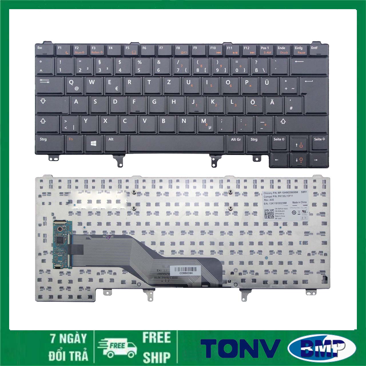 [HCM]Bàn Phím Dell Latitude E6420 E6220 E6230 E6320 E6330