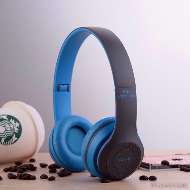 Tai nghe bluetooth chụp tai p47-nhập khẩu cực hay