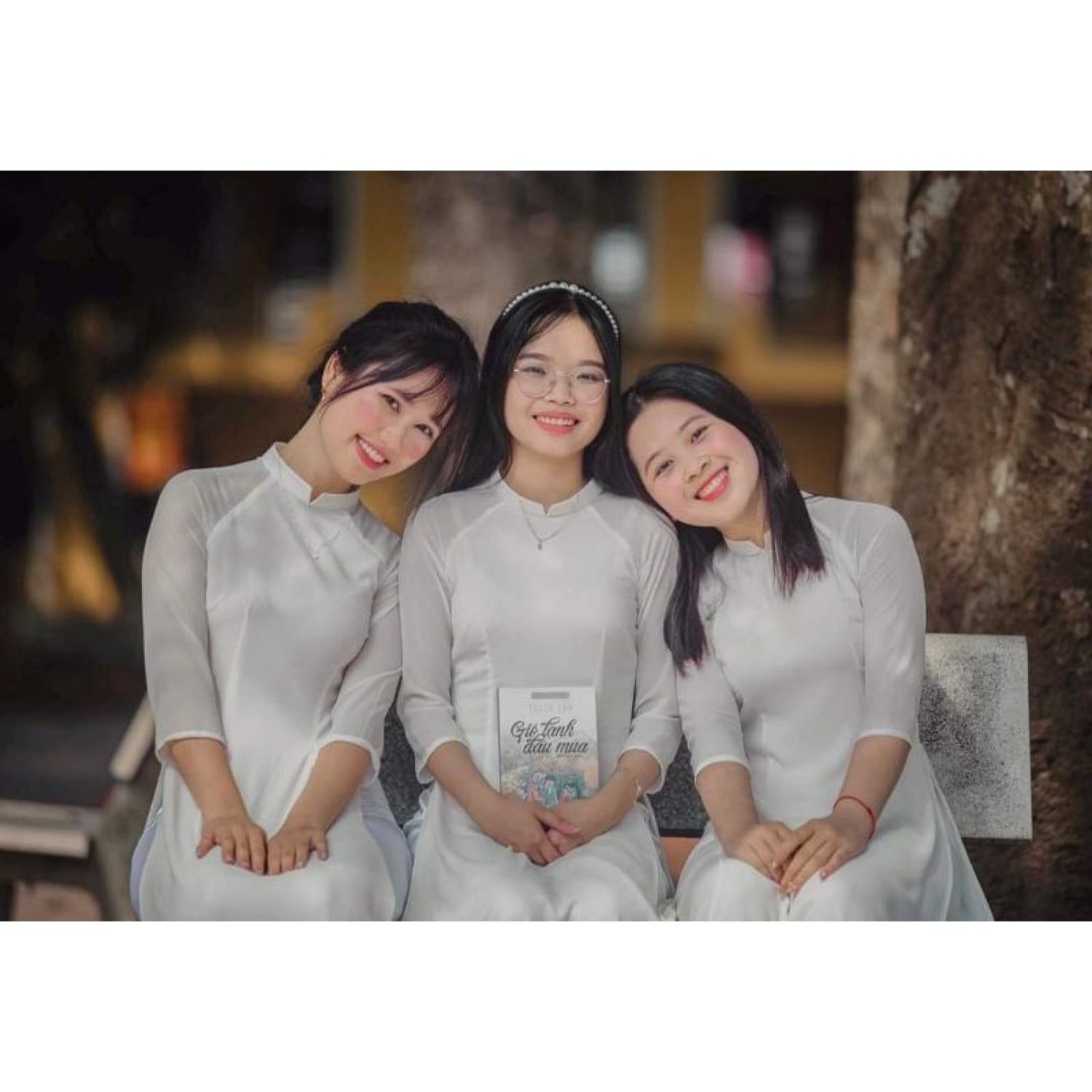 Sale_Áo dài trắng học sinh 4 tà_có bigsize