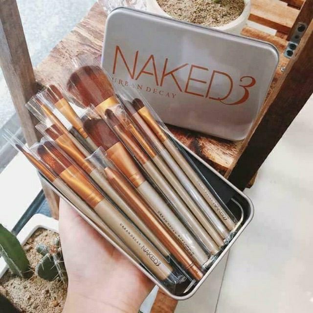 Bộ cọ trang điểm naked3 12 cây