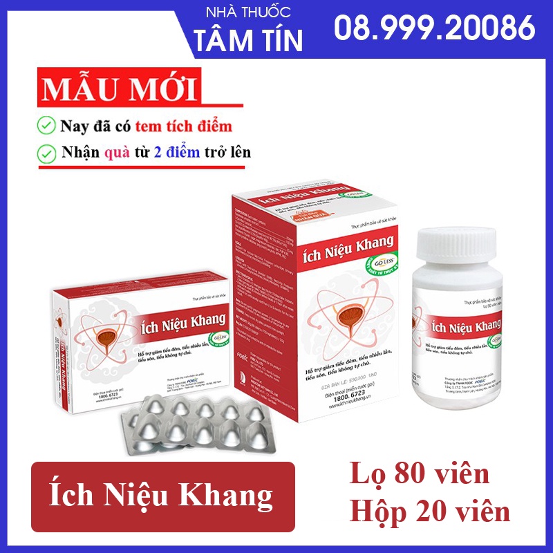 - ích niệu khang - hộp 20 viên