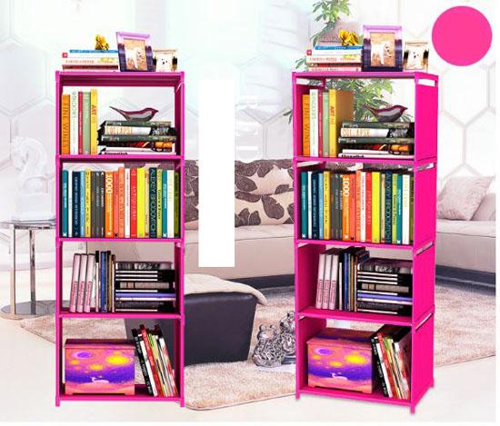 Giá sách 5 tầng 4 ngăn lắp ráp tiện lợi - Kệ sách 5 tầng 4 ngăn lắp ráp giá rẻGIÁ ĐỰNG SÁCH ĐỂ ĐỒ ĐA NĂNG LẮP GHÉP Kệ để đồ trang trí Kệ sách lắp ghép thông minh 5 tầng Kệ sách lắp ghép 5 tầng - Màu ngẫu nhiên
