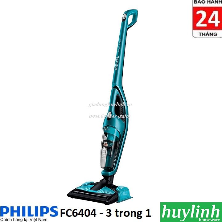 Máy hút bụi - lau sàn dùng pin philips fc6404 - 18v - chính hãng
