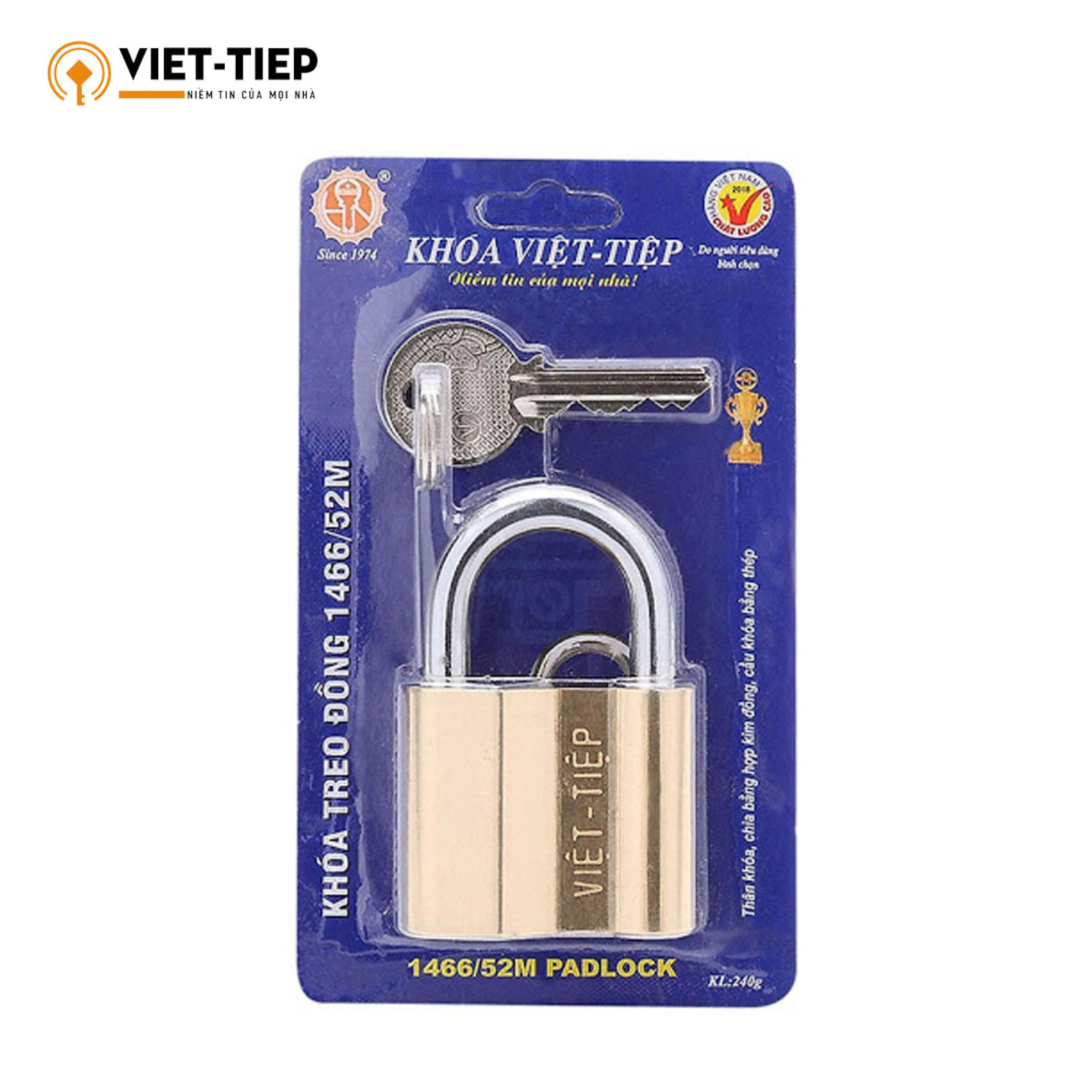 Ổ khoá Việt Tiệp loại trung 73 x 48mm, ổ khóa cao cấp
