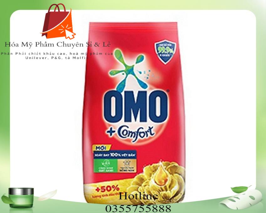 Bột giặt omo comfort tinh dầu thơm nồng nàn vàng giặt tay 700 g