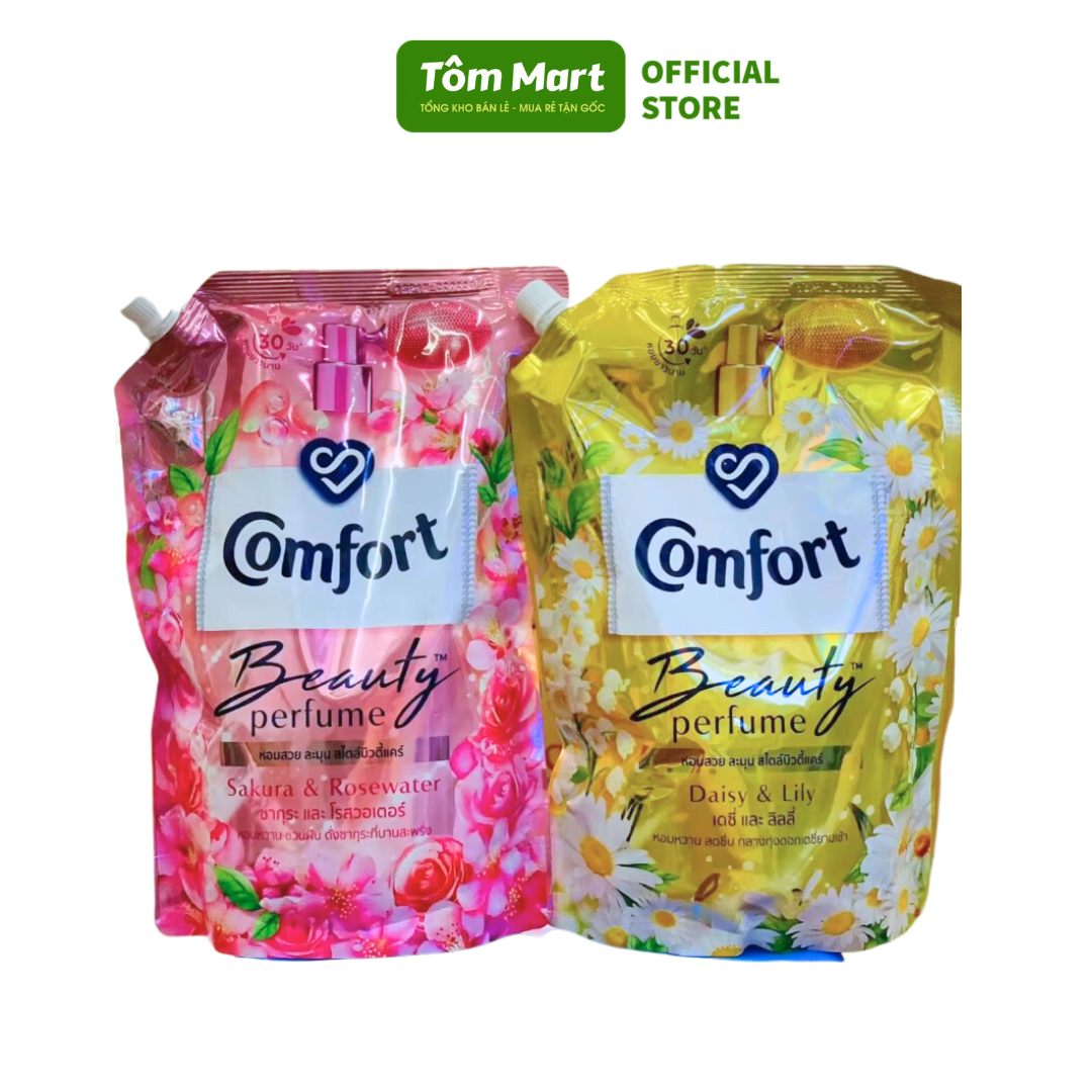 Nước xả vải đậm đặc Comfort hương nước hoa túi 1150ml TÔM MART