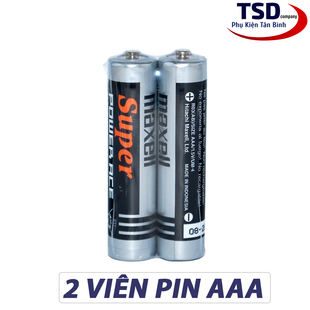 Combo 2 viên pin maxell aaa chính hãng nguyên seal
