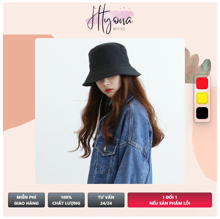 Nón Tai Bèo  Mũ Bucket Trơn Giá Rẻ Thời Trang