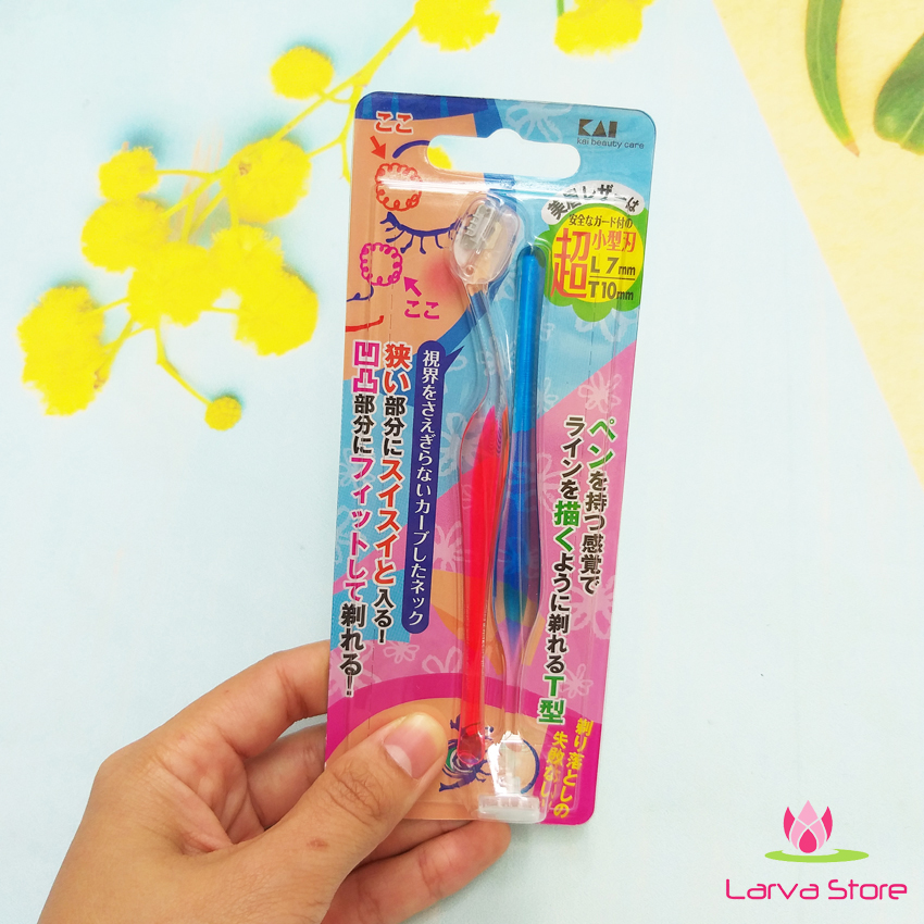 Set 2 dao cạo lông mày lưỡi ngắn pelt-2b kai hàng nhật