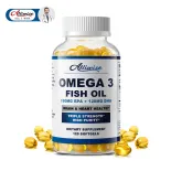 Viên nang mềm dầu cá Omega 3 Triple Potency của Alliwise có độ tinh khiết cao, mỗi viên chứa 1000 mg dầu cá (190 mg EPA + 125 mg DHA) giúp duy trì sức khỏe tim mạch, cải thiện trí nhớ và chức năng não bộ