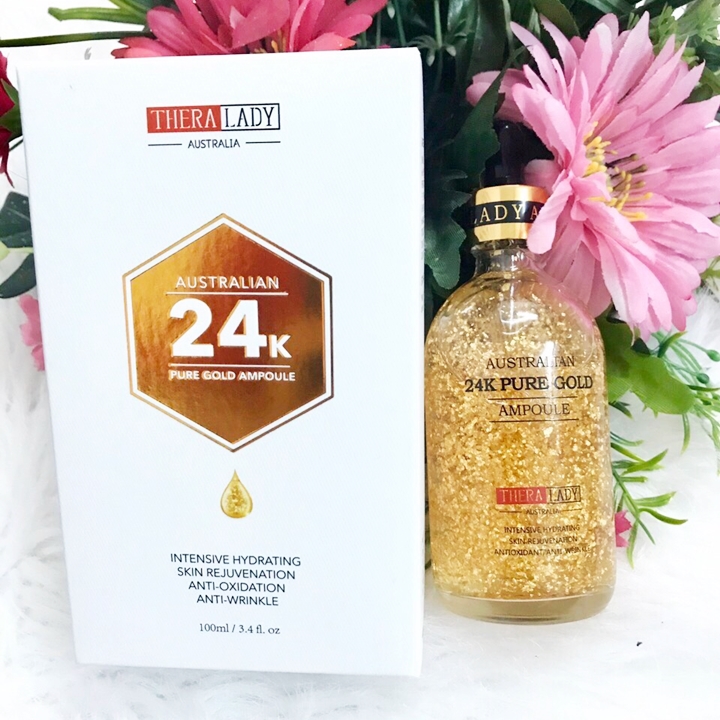 Serum Australia 24k Pure Gold Ampoule 100ml (Thera Lady)