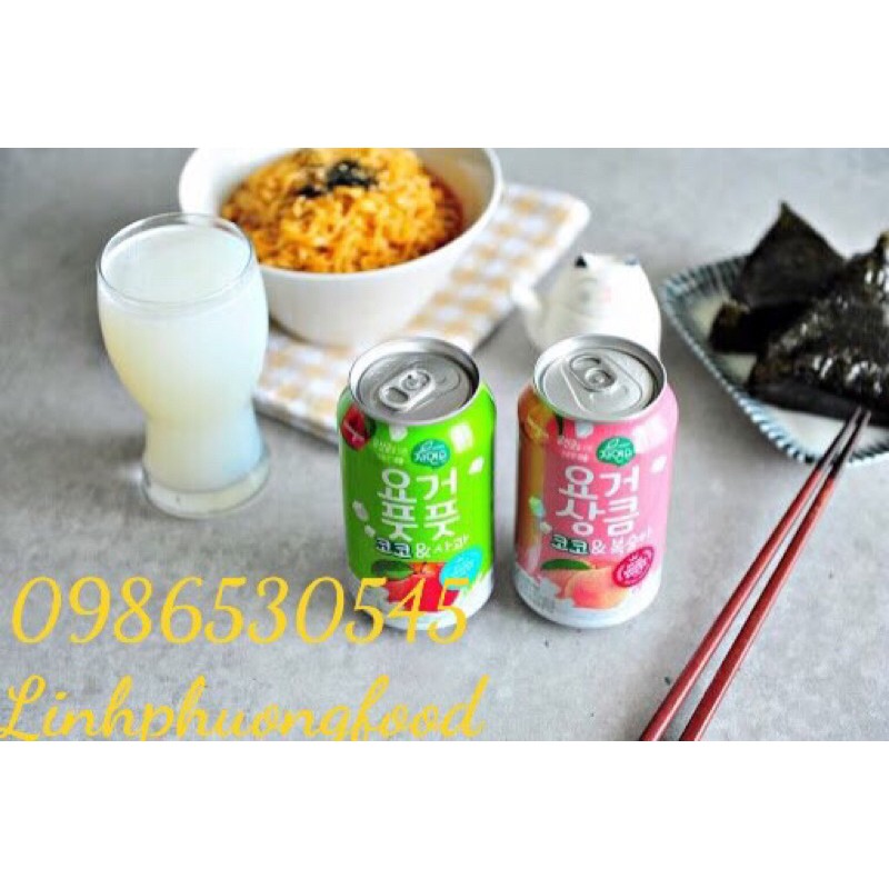 Nước Ép Trái Cây Lợi Khuẩn Táo 340ml Woongjin Hàn Quốc (Vị Táo)