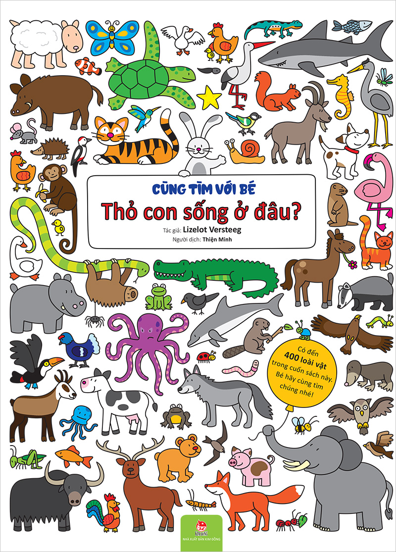 Kim Đồng - Cùng tìm với bé - Thỏ con sống ở đâu?