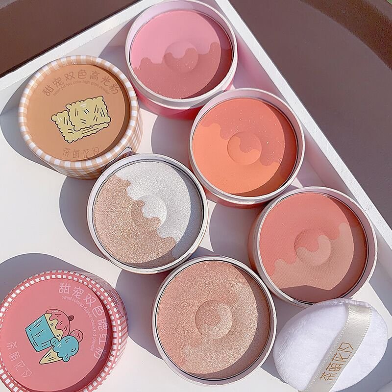 Phấn má + highlight Donut siêu cưngggg