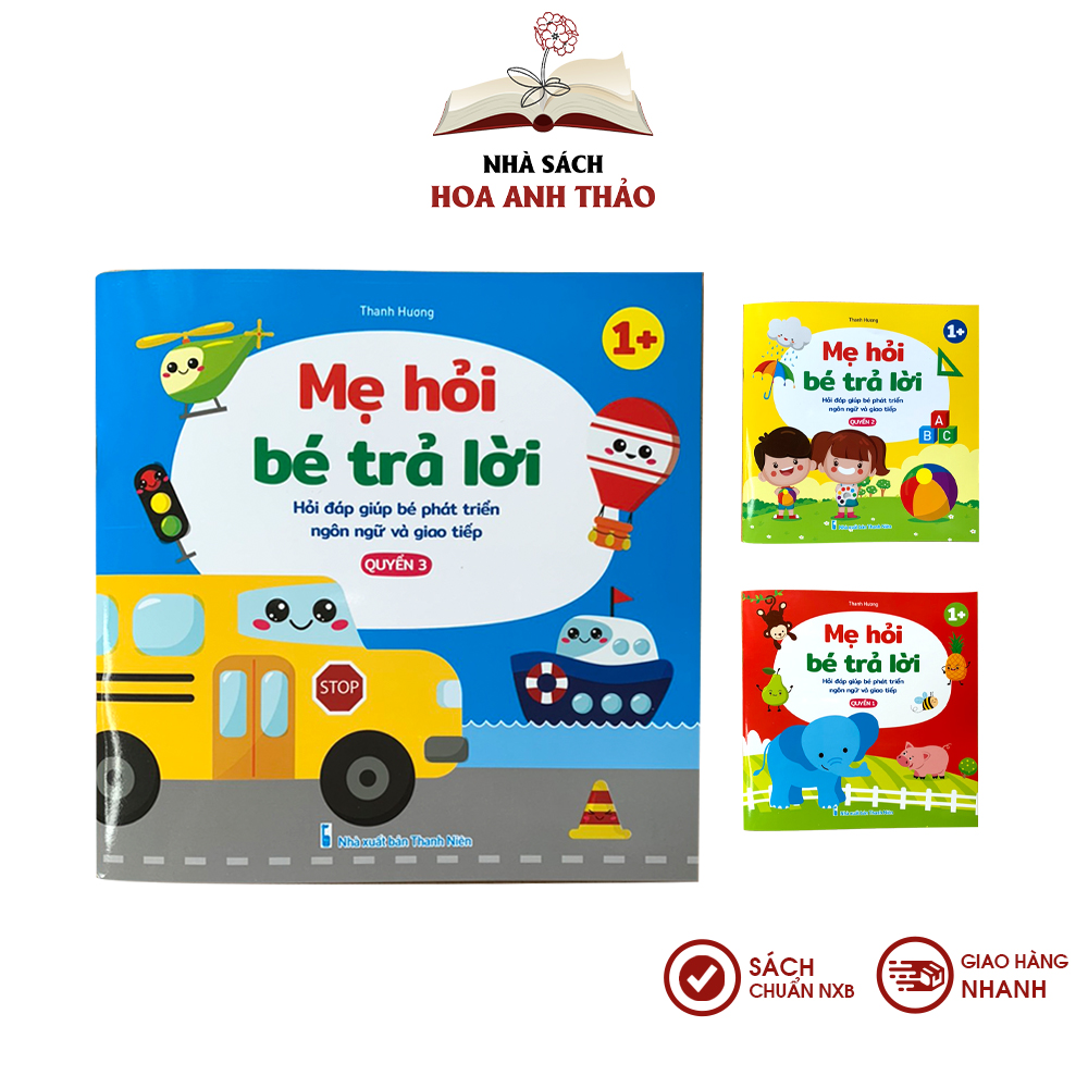 Sách - Mẹ hỏi bé trả lời giúp bé phát triển ngôn ngữ từ 1 tuổi