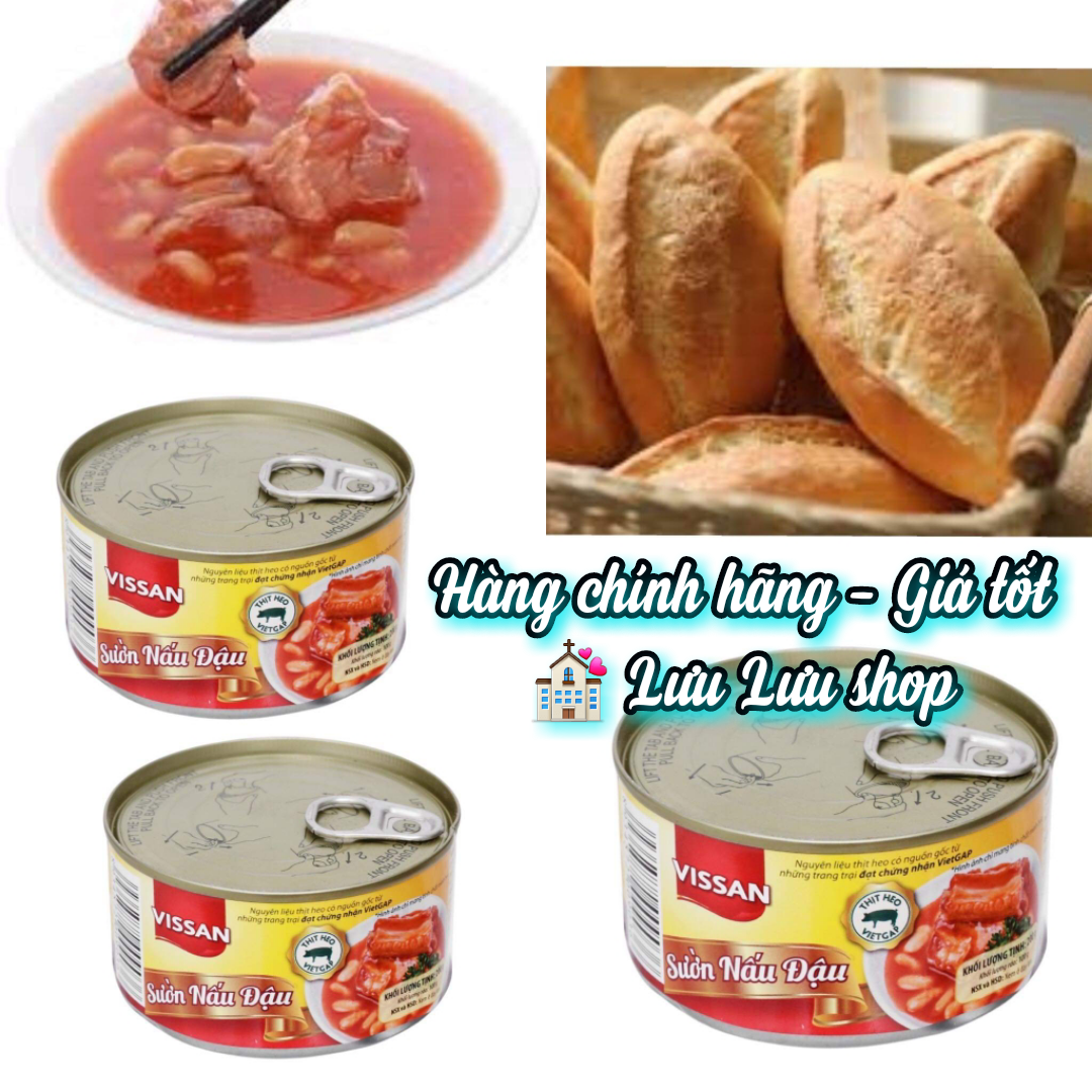 Sườn heo nấu đậu Vissan hộp 200g