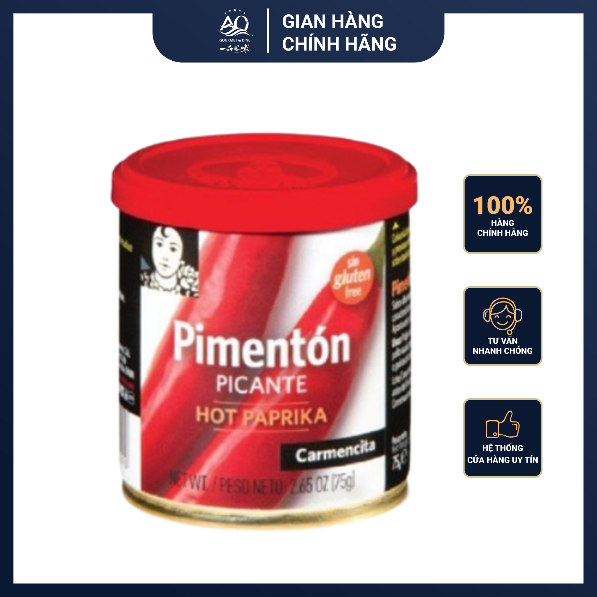Bột Ớt Vị Cay Carmencita 75g - Carmencita Hot Paprika