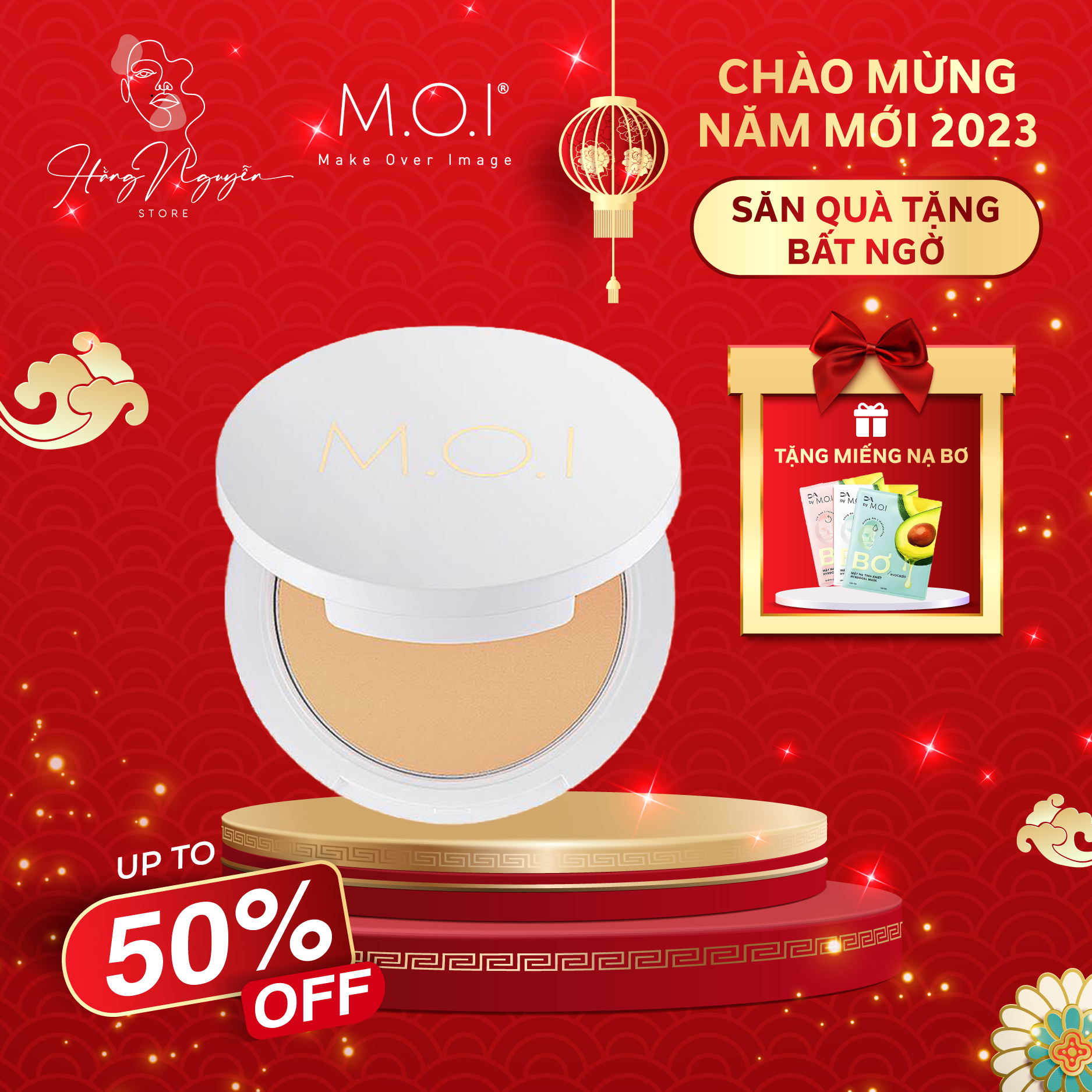 💎 Phấn Phủ M.O.I kiềm dầu kháng nước Baby Skin Powder - Tone tự nhiên💞