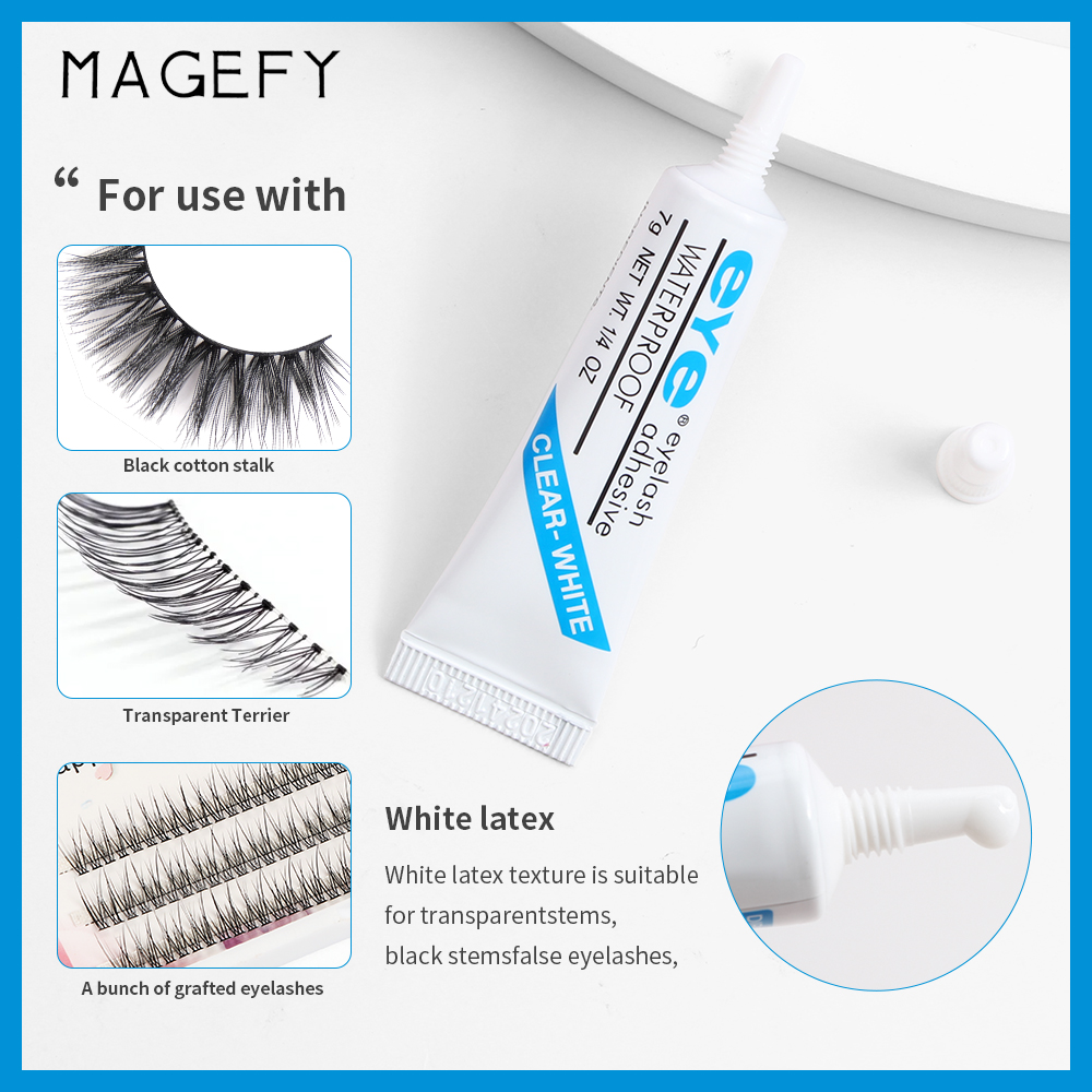 Magefy 3 cặp lông mi giả mềm dày lông mi thủ công tự nhiên 100% lông mi chồn 3d làm đẹp