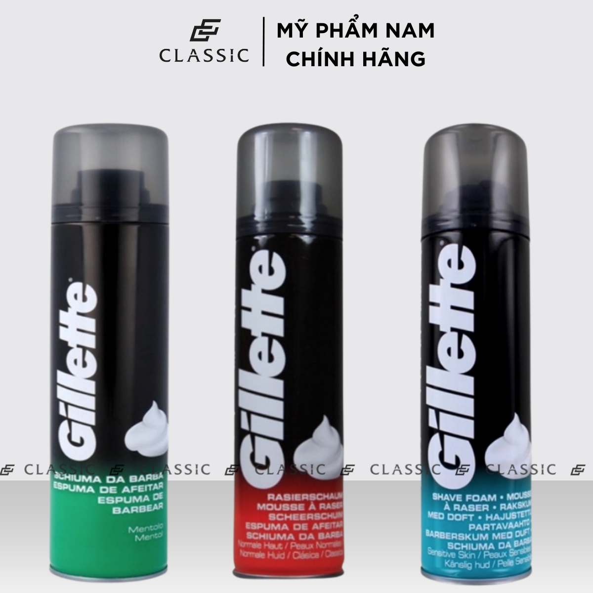 Bọt cạo râu Gillette Foamy Shave 300ml