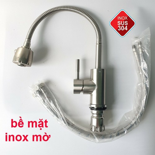 Vòi rửa bát nóng lạnh inox 304