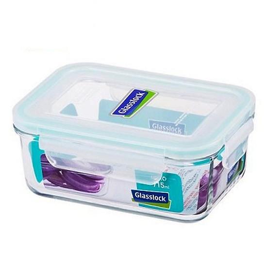 Hộp thủy tinh cường lực Glasslock hình chữ nhật 695ml, kín hơi, tiện dụng - Made in Korea