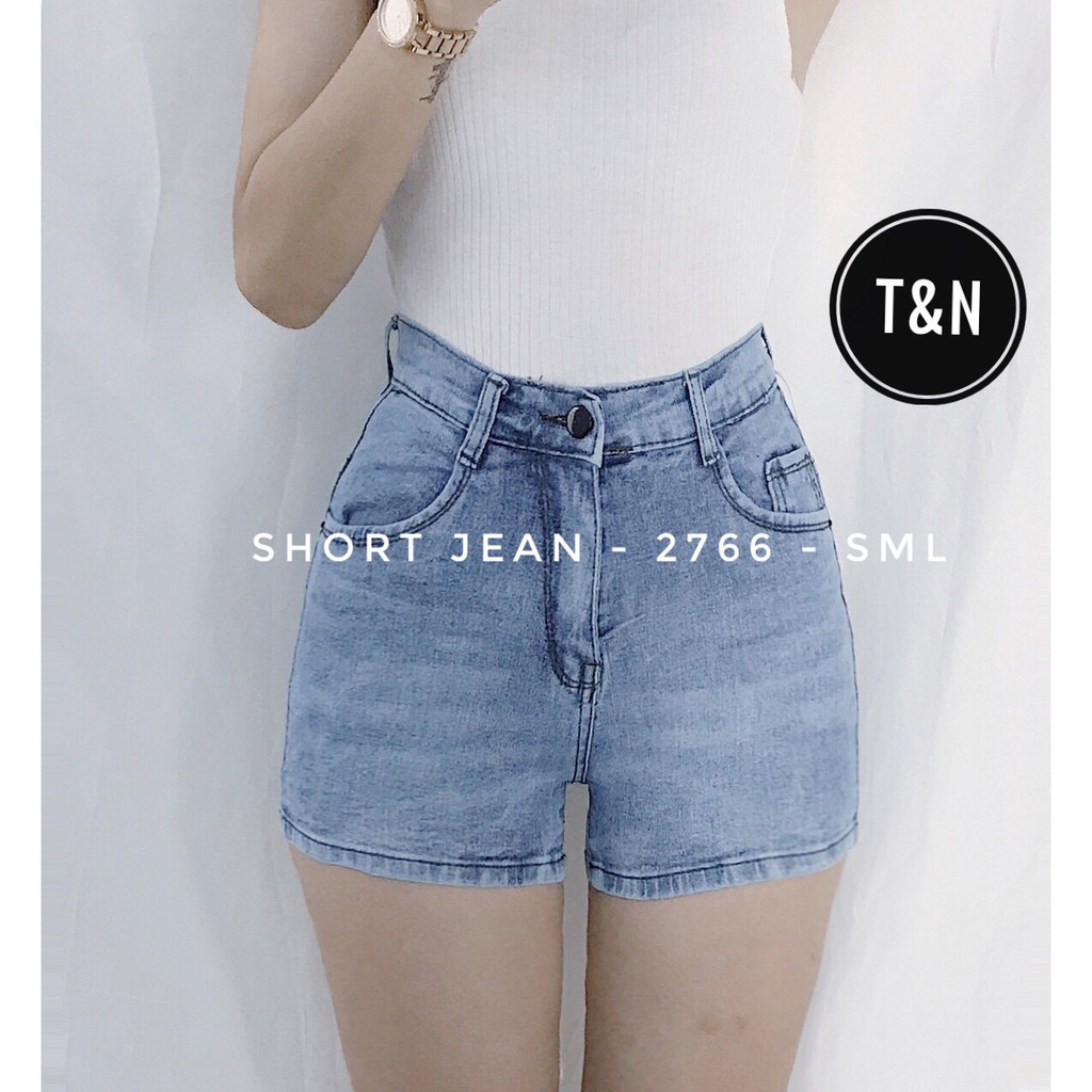 [HCM]Quần short jean nữ big size lưng cao co dãn mạnh cào xước nhẹ 2174 chất vải dày dặn thiết kế ôm gọn đôi chân che đi khuyết điểm đôi chân to của nàng béo