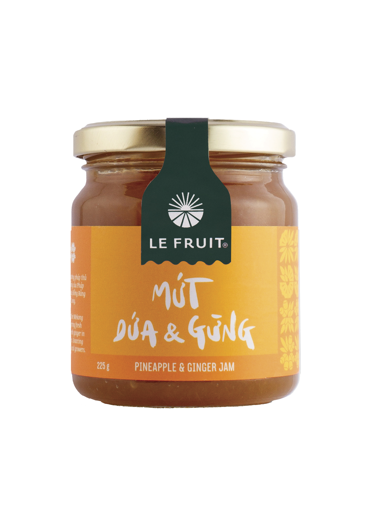 Mứt dứa & gừng từ trái cây tươi le fruit 225g