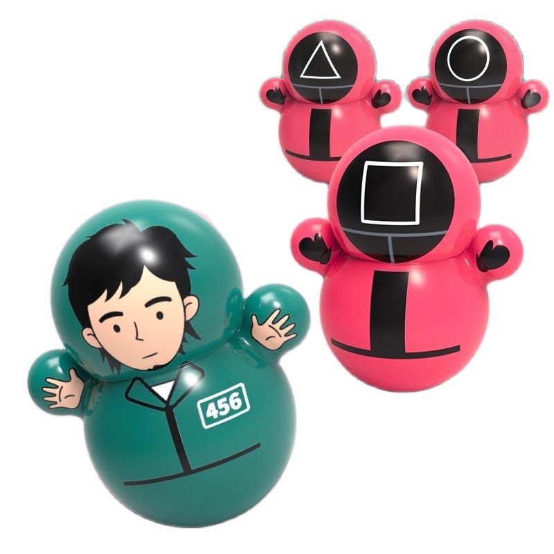 Đồ chơi lật đật mini dễ thương cho bé -Lật Đật Mini Squid Game-
