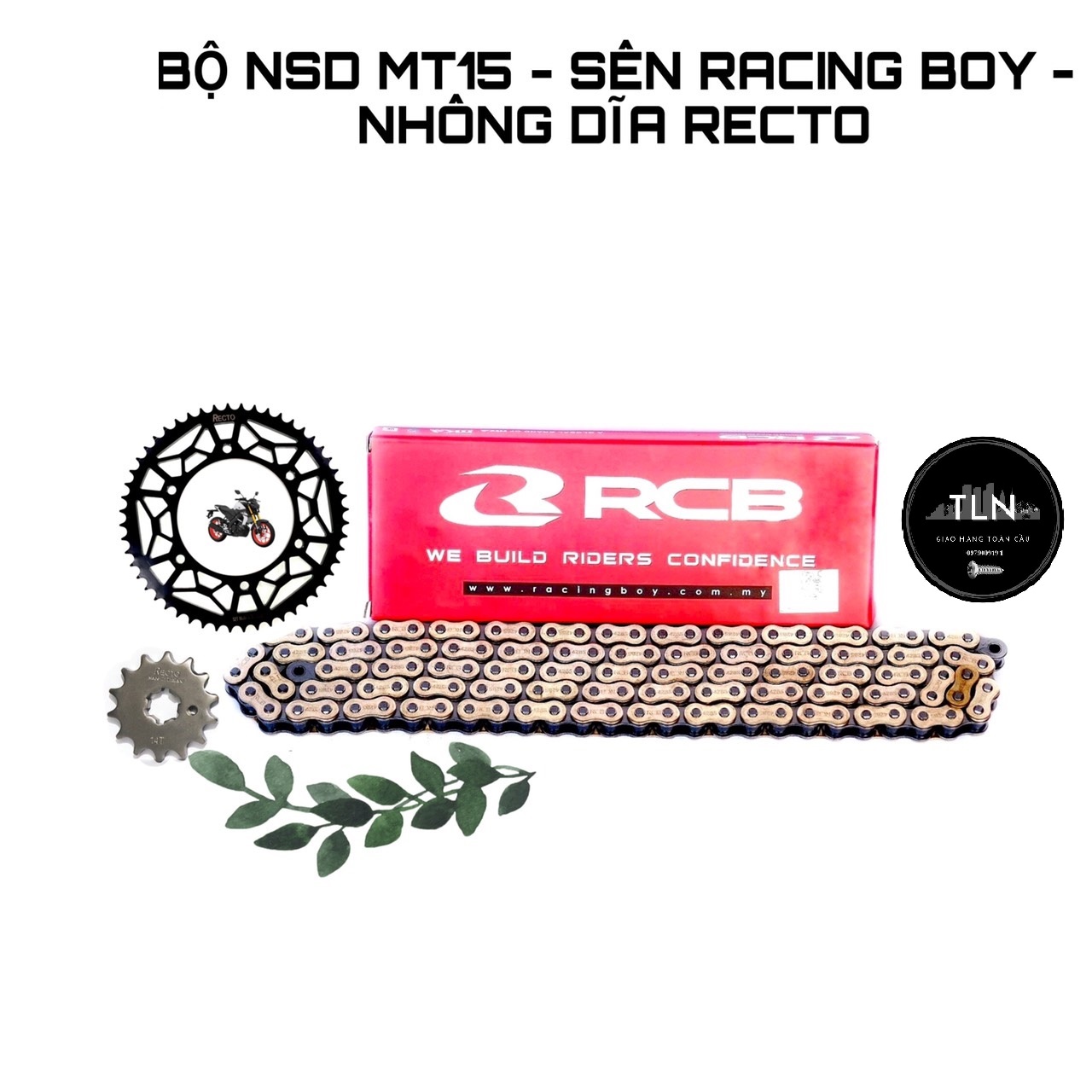 [HCM]BỘ NSD MT15 - SÊN 132M - NHÔNG DĨA RECTO ĐEN 52T