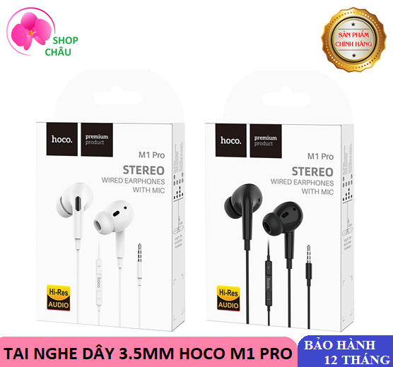 [HCM]Tai Nghe Dây 3.5mm Hoco M1 Pro Có Mic - BH 12 Tháng
