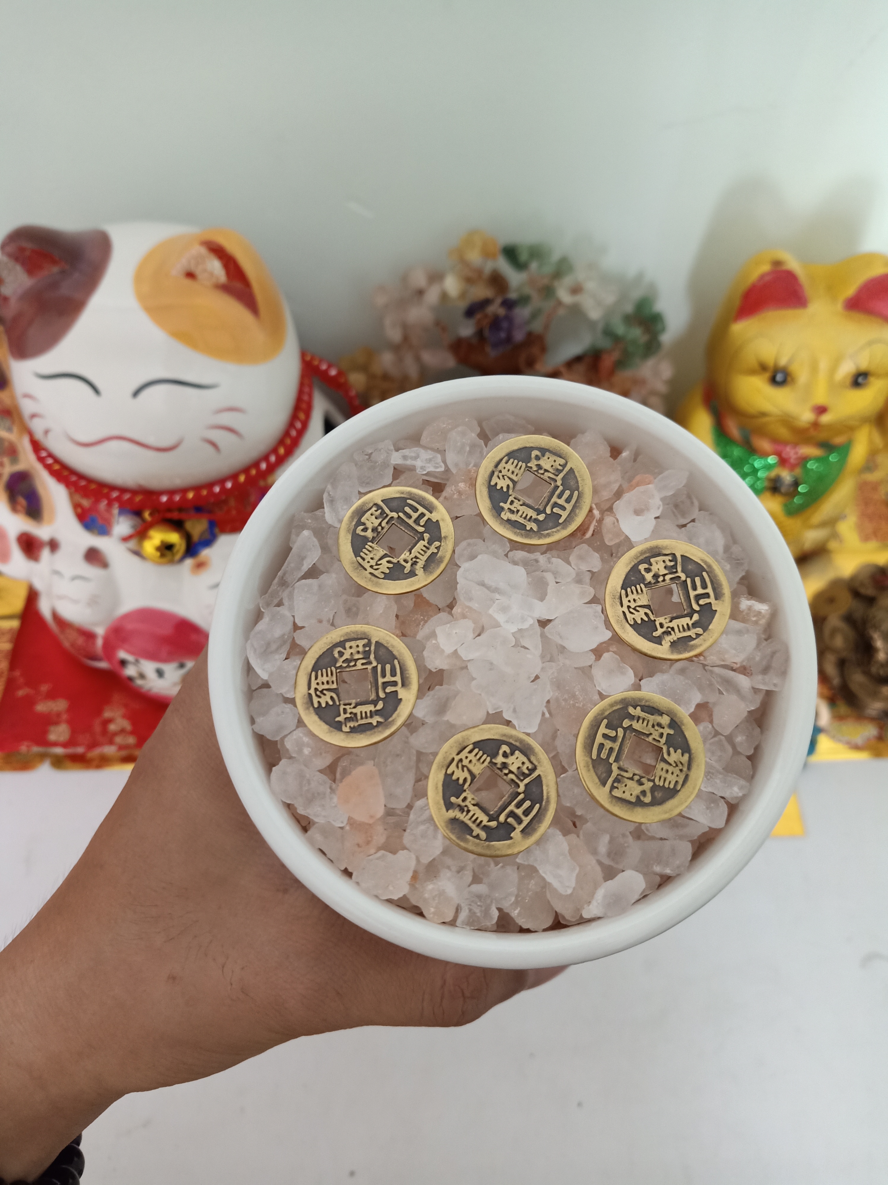 HỦ MUỐI PHONG THỦY CHIÊU TÀI RƯỚC LỘC GIA ĐẠO BÌNH AN XUA TAN VẬN XẤU