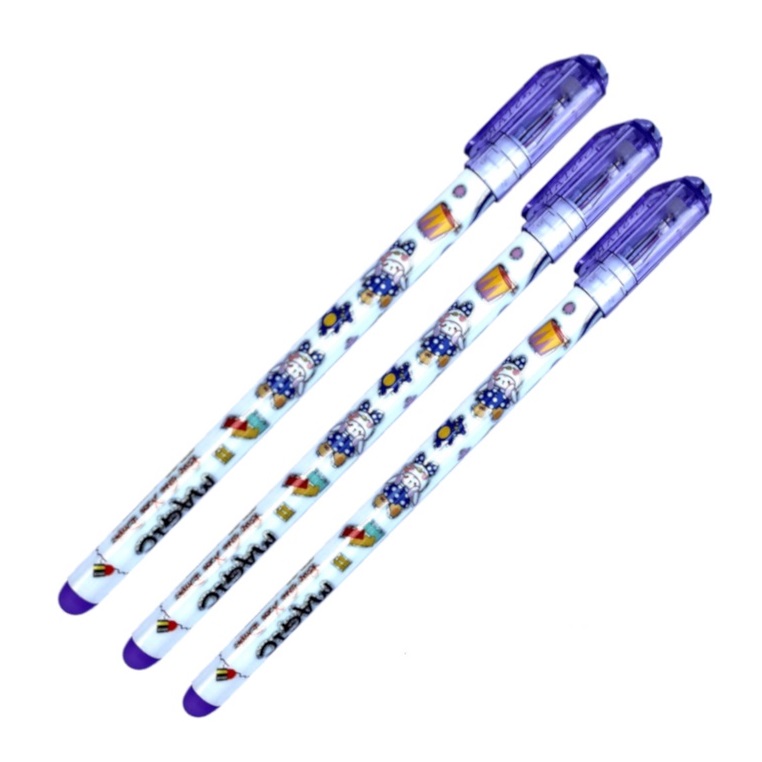 01 cây bút gel xóa được / thần kì gstar er-03 - mực xanh/tím
