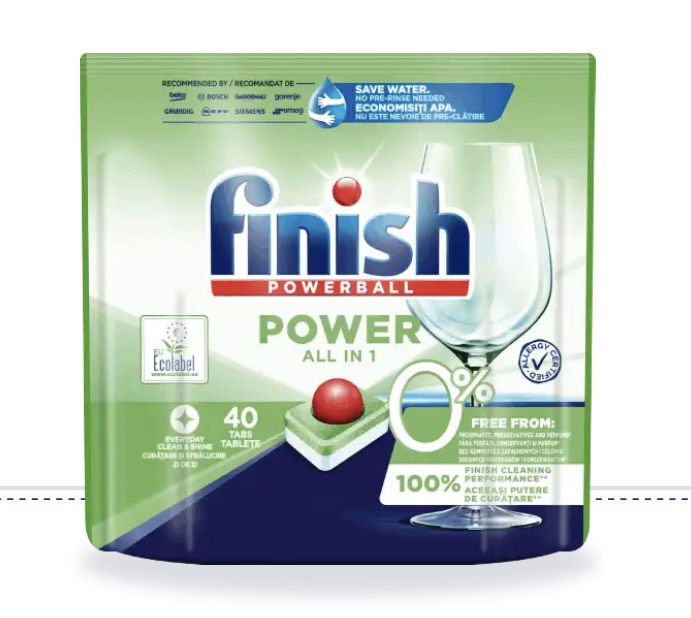 [HCM]Viên rửa chén bát Finish All In 1 Max Eco 0% 70 - 40 viên - hướng hữu cơ (dùng cho máy rửa chén bát)