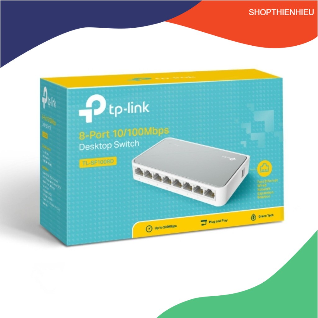 Bộ chia mạng tplink 8 cổng - switch tp-link sf 1008d / 8-port 10/100mbps