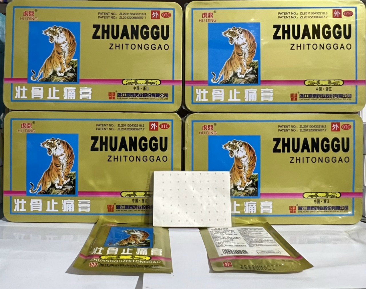 Cao dán con cọp 5 chữ - bịch 4 miếng dán