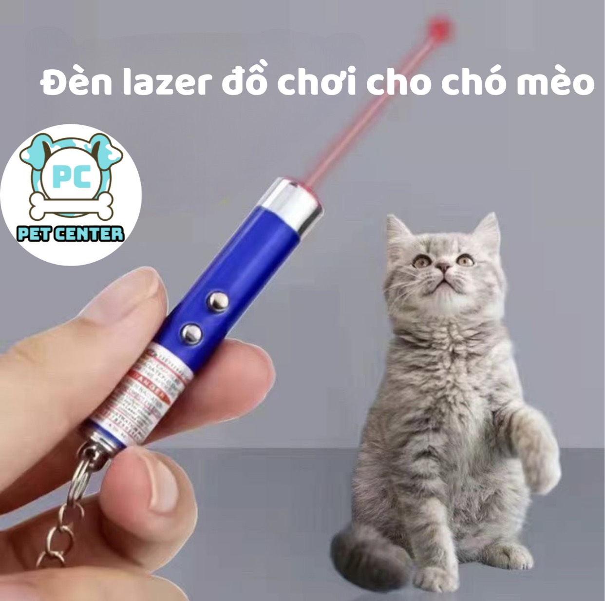 Đèn laser đồ chơi tương tác cho mèo thú cưng