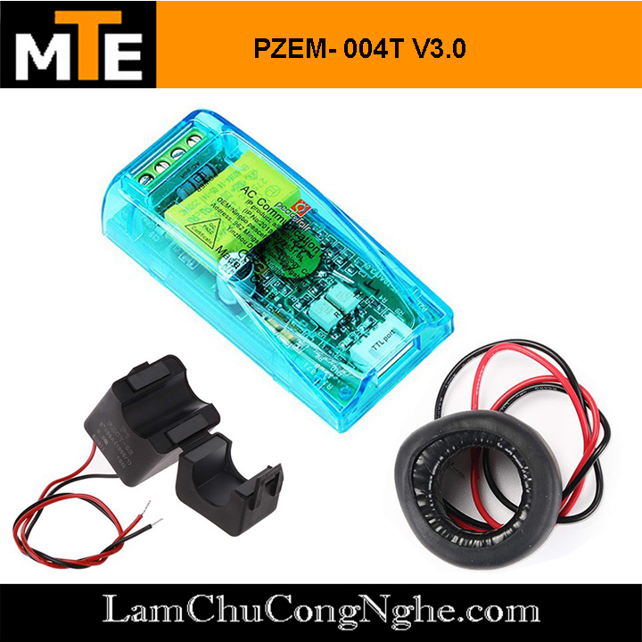 Công tơ điện tử đa năng pzem-004t ac 220v 100a giao tiếp uart đo điện áp, dòng điện, công suất thiết bị