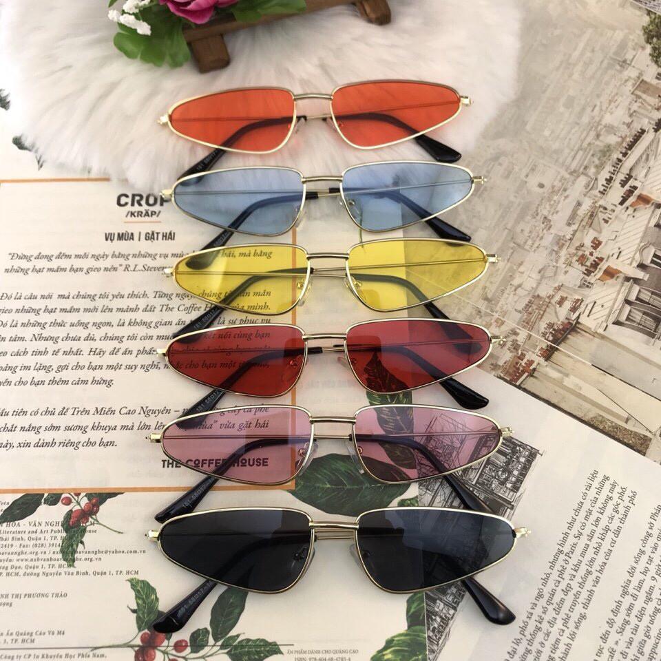 Mắt kính thời trang Retro Form tam giác cực Hot mẫu mới siêu đẹp K133