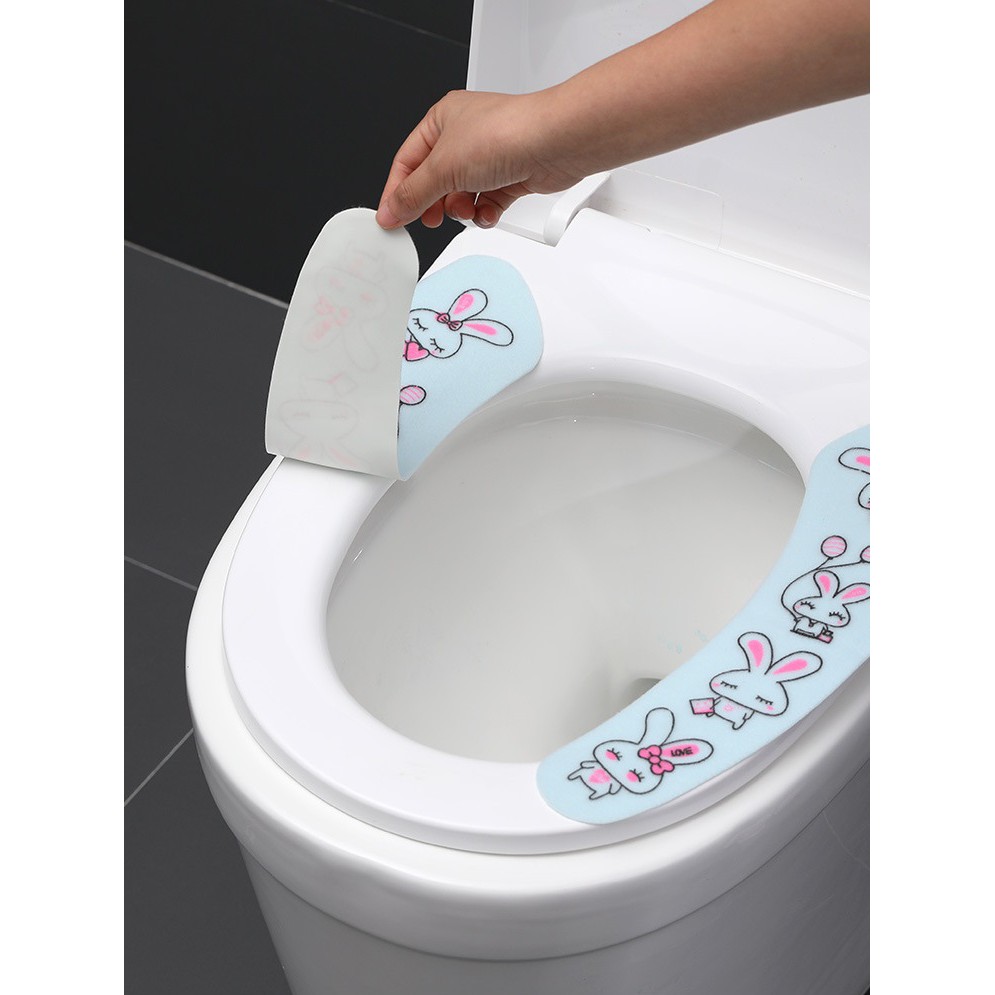 Bộ lót bồn cầu sạch sẽ chống lạnh cho mùa đông ( 2 miếng)