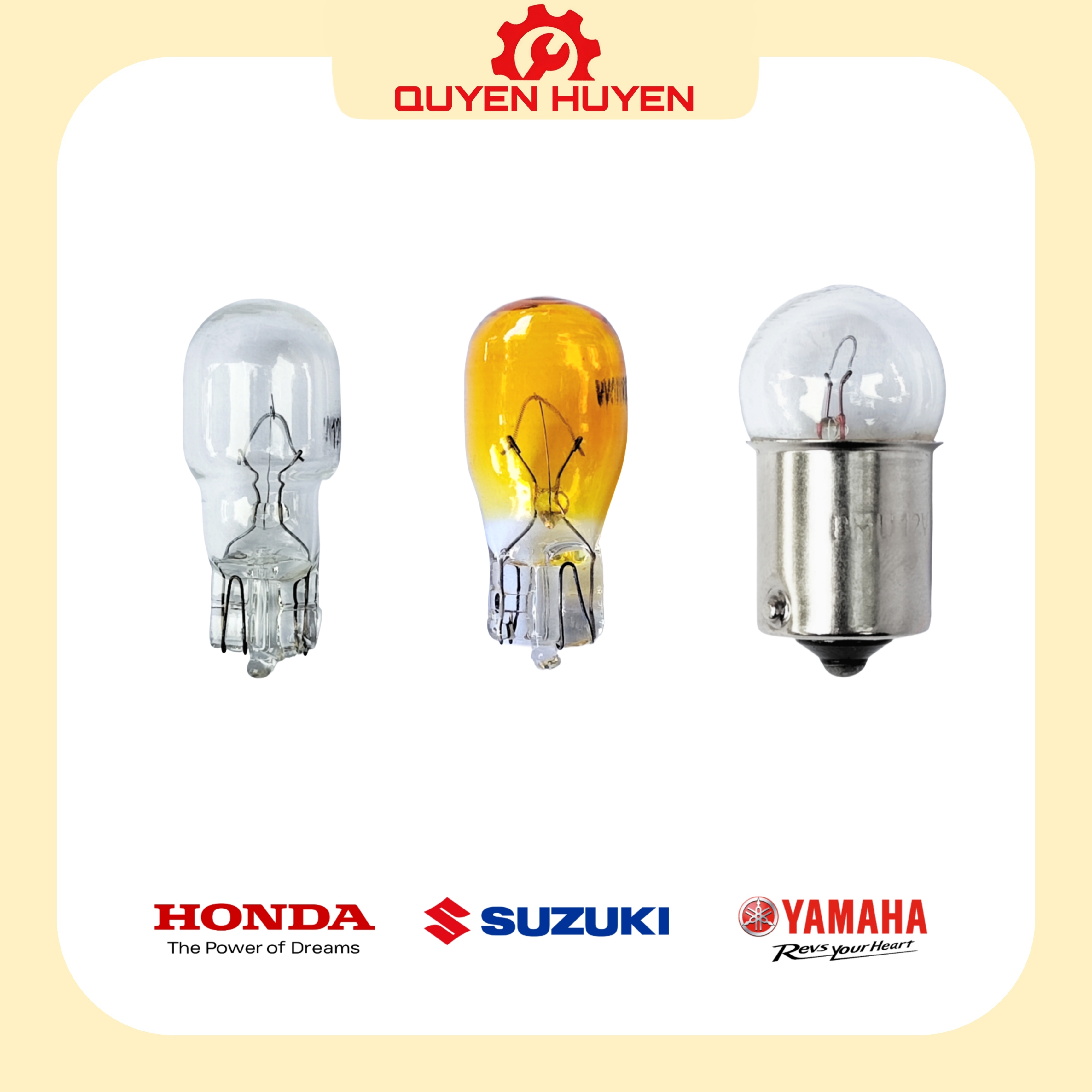 Bóng xi nhan xe máy - đèn tín hiệu t13 honda, yamaha, suzuki - dream, wave, cub, future, jupiter, sirius, angel, viva