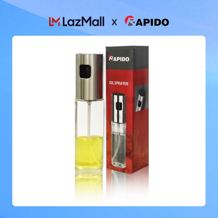 Bình xịt dầu Rapido nắp bạc dung tích 100ml hàng chính hãng