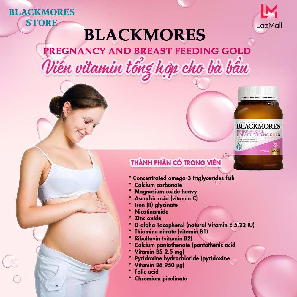 Viên uống tổng hợp bầu Blackmores Pregnancy Gold
